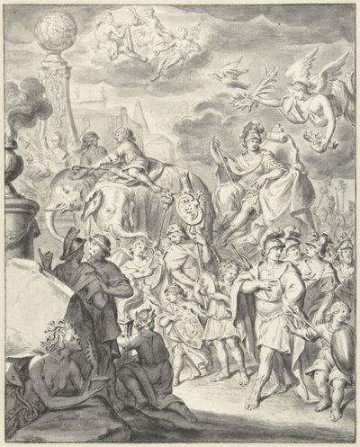 Triunfo alegórico de um príncipe ou general de François van Bleyswijck