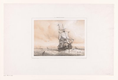 Dois mestres no mar de Frans Arnold Breuhaus de Groot