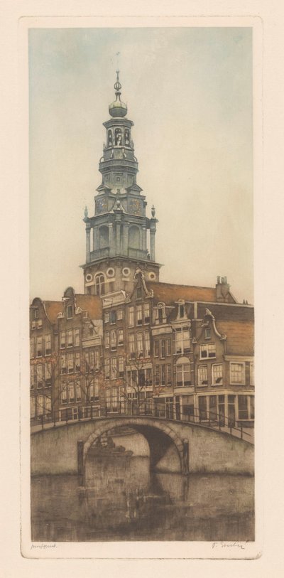 Igreja do Sul em Amsterdã de Frans Everbag (signed by artist)