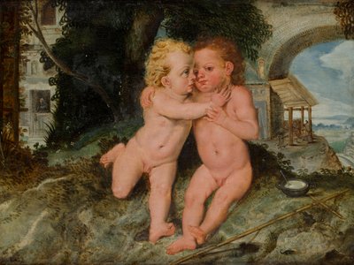Cristo Criança com a coroa de São João de Frans Floris