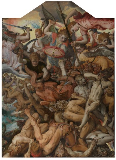 A queda dos Anjos Rebeldes de Frans Floris