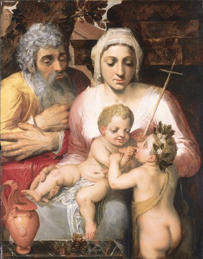 A Sagrada Família com São João Batista, 1546 de Frans Floris