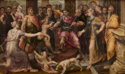 O Julgamento de Salomão, ca 1547. de Frans Floris the Elder