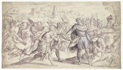 Josué envia mensageiros a Ai História de Josué (título da série) de Frans Francken (I)