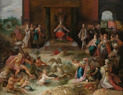 Alegoria sobre a Abdicação do Imperador Carlos v em Bruxelas
Alegoria da Abdicação do Imperador Carlos V de Frans Francken (II)