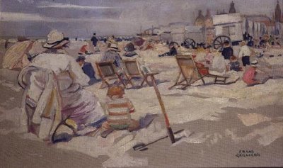 Um dia à beira-mar (óleo sobre tela) de Frans Gaillard