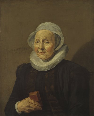 Uma velha senhora, 1628 de Frans Hals