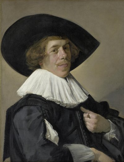 Alemão: Bildnis eines Mannes Retrato de um homem, provavelmente Jan Miense Molenaer de Frans Hals