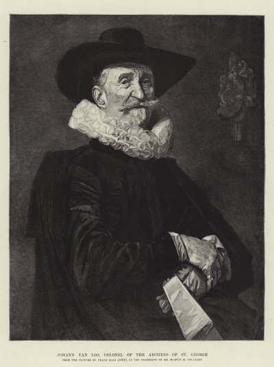 Johann van Loo, Coronel dos Arqueiros de São Jorge de Frans Hals