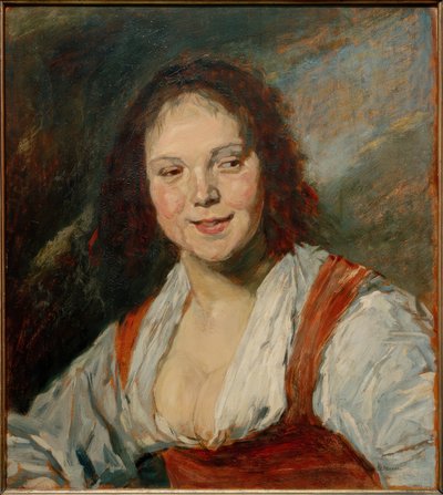 Cópia do Bohémienne por Frans Hals de Frans Hals