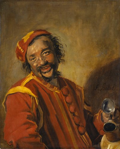 Homem sorridente com jarro, conhecido como Peeckelhaeringh de Frans Hals