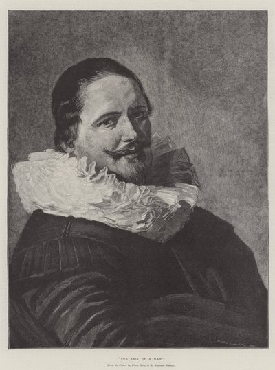 Retrato de um homem de Frans Hals
