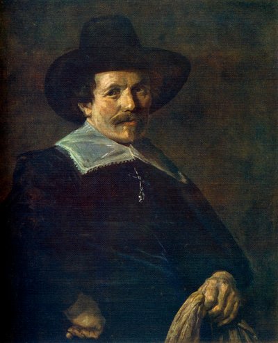 Retrato de um homem segurando luvas, c1645, 1912. de Frans Hals