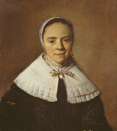 Retrato de uma jovem mulher (óleo sobre tela) de Frans Hals