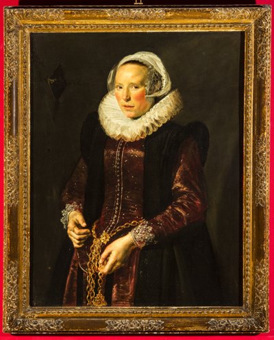 Retrato de uma mulher, c.1611 (óleo sobre painel de madeira) de Frans Hals