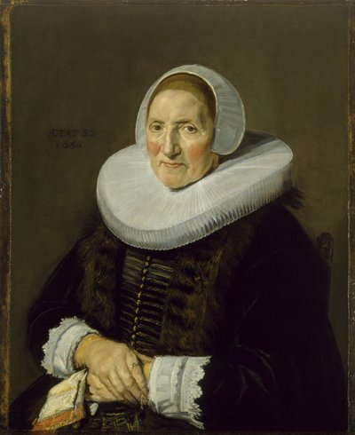 Retrato de uma mulher idosa, 1650 de Frans Hals