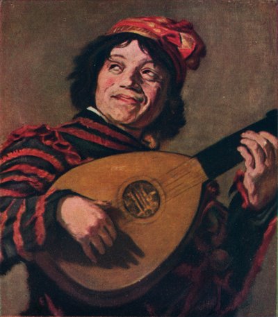 O jogador do alaúde, 1623 de Frans Hals