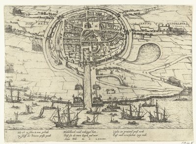 Sítio de Middelburg, 1574 de Frans Hogenberg