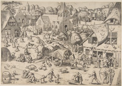 A feira em Hoboken, C. 1559. de Frans Hogenberg