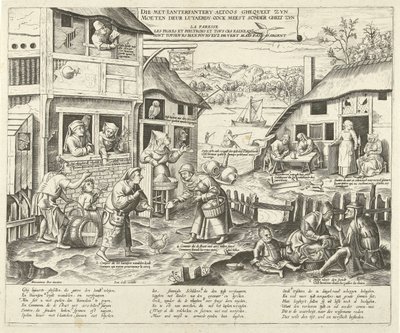 Preguiças
Die met lanterfantery altoos ghequelt zyn moeten deur luyaerdy oock meest sonder ghelt zyn (título sobre o objecto) de Frans Huys