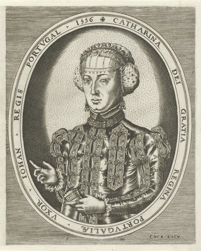Retrato de Catarina de Habsburgo
Retratos de reis, rainhas, príncipes e princesas (título da série) de Frans Huys