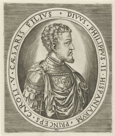 Retrato do rei Filipe II, rei da Espanha de Frans Huys