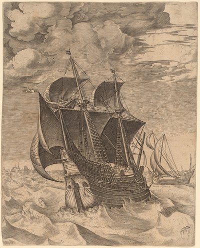 O Hulk Holandês e o Boeier de Frans Huys after Pieter Bruegel the Elder