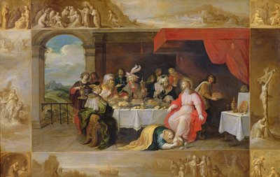 Cristo na casa de Simão, o fariseu, 1637 de Frans II Francken the Younger