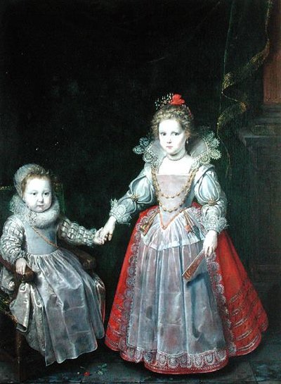 Philippe Emmanuel de Croy e sua irmã Marie de Frans II Pourbus