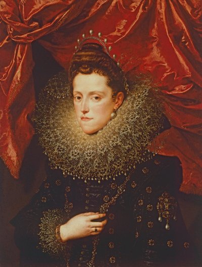 Retrato de Eleonora de Medici, Duquesa de Mântua (óleo sobre tela) de Frans II Pourbus