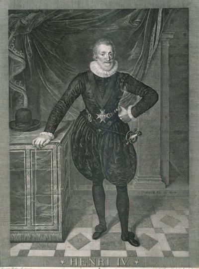 Retrato de Henrique IV da França de Frans II Pourbus