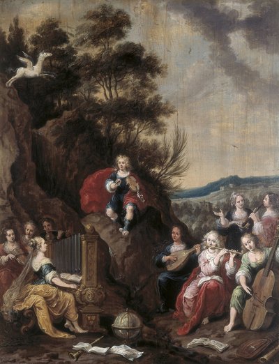 Concerto de Musa com Apollo de Frans II the Younger Francken