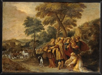 Noé a entrar na Arca ... (pintura sobre tela) de Frans II the Younger Francken