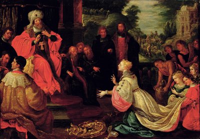 Salomão e a rainha de Sabá de Frans II the Younger Francken