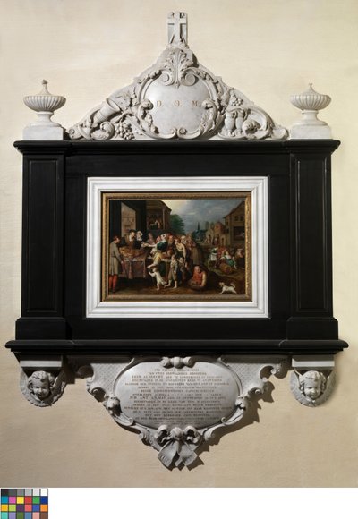 As Sete Obras de Misericórdia (óleo sobre painel) de Frans II the Younger Francken
