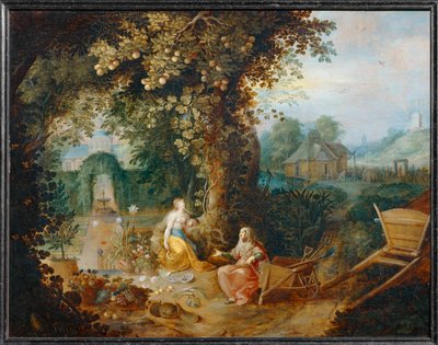 Vertumne et Pomone - Vertumno e Pomona ... de Frans II the Younger Francken