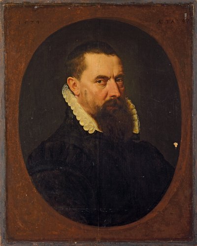 Retrato de um cavalheiro barbudo, 1574 de Frans I Pourbus