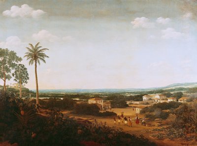 Casa de um nobre português no Brasil de Frans Post