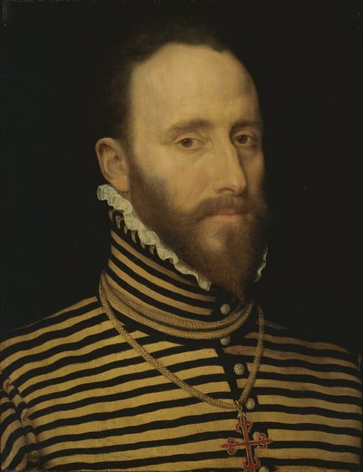 Retrato de um Cavaleiro da Ordem de Calatrava, provavelmente da linhagem Sorias ou Soreau (Sorel) de Frans Pourbus (I) (attributed to)