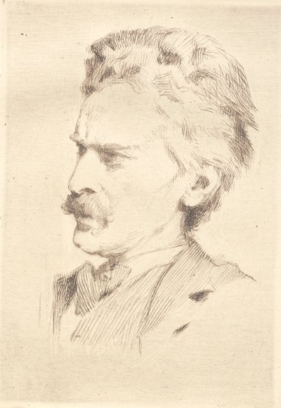Retrato do xilografo F. Hendriksen de Frans Schwartz
