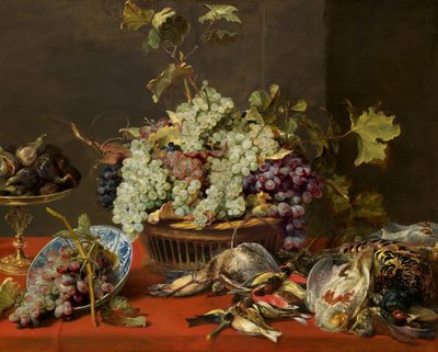 Natureza morta com uvas e caça, c. 1630. de Frans Snyders