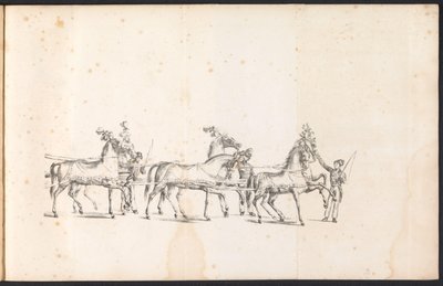 Vão do primeiro carro alegórico na procissão de Saint Rombout, 1825 de Frans Vervloet