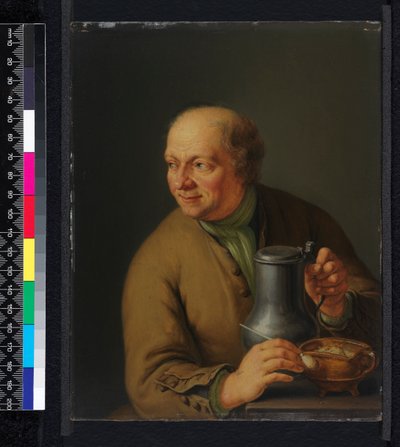 Homem com uma caneca, 1739 de Frans van Mieris