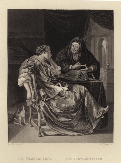 A cartomante de Frans van Mieris