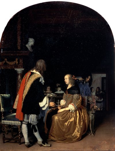 A refeição de ostra, 1659. de Frans van Mieris