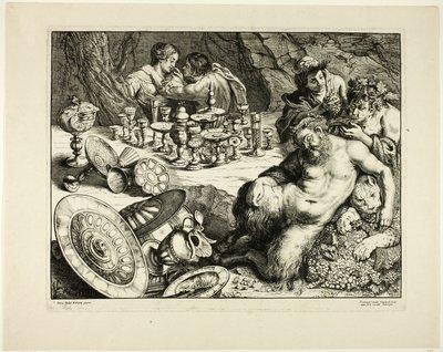 Baco e Sileno Bêbado — O Sonho de Sileno de Frans van den Wyngaerde