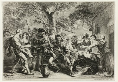 Soldados e Camponeses de Frans van den Wyngaerde