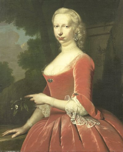 Retrato de uma mulher de Frans van der Mijn