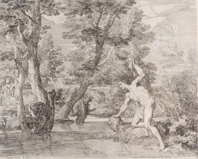 Narciso e Eco, século XVII. de Frans van der Neve