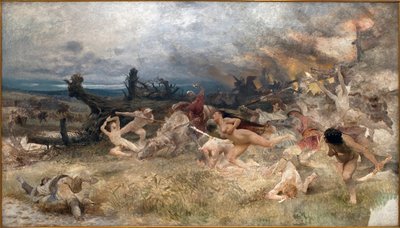 A ruína dos adamitas (ou adamitas). Movimento religioso ligado ao cristianismo, inspirado por uma nostalgia do Jardim do Éden (amor livre, recusa de trabalho, nudismo), reapareceu na Europa no final do século XIII, perseguido até à sua definição de Frantisek Zenisek